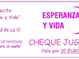 Cheque Jugete Esperanza y Vida