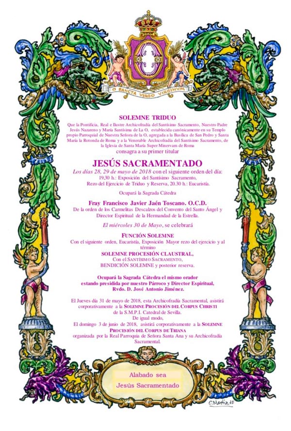 Convocatoria Triduo 2018