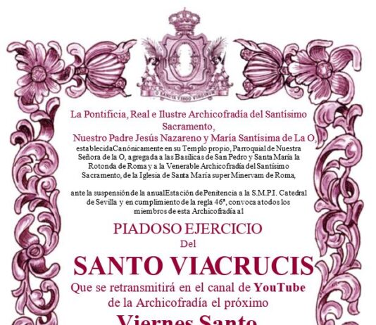 Ejercicio Piadoso del Santo Vía Crucis Viernes Santo 2020