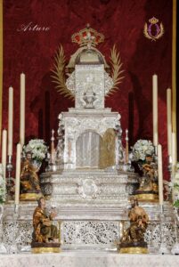 Detalle del Altar del Jueves Santo de la Semana Santa de 2021
