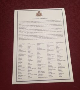 Los niños del proyecto Esperanza y Vida - Signo de Luz de la Santísima Virgen de la O