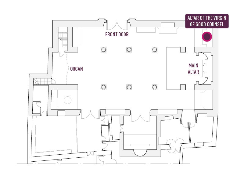 Map - Altar of the Virgin of Good Counsel
