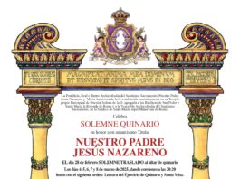 Solemne Quinario en Honor de Nuestro Padre Jesús Nazareno 2025