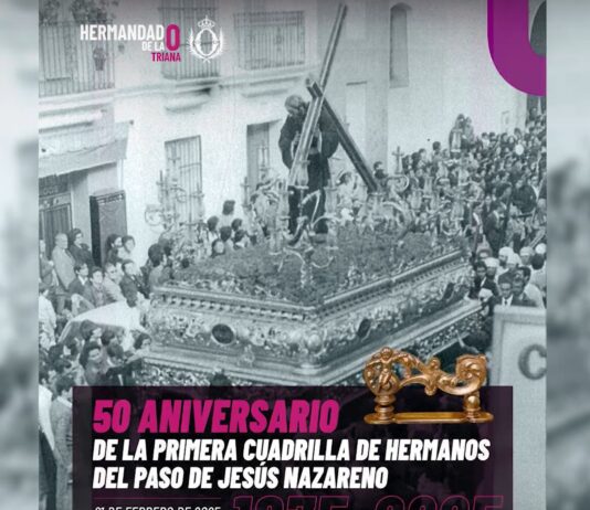 L aniversario de la primera cuadrilla de hermanos costaleros del paso de N. P. Jesús Nazareno
