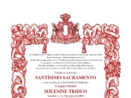 Solemne Triduo a Jesús Sacramentado 2026